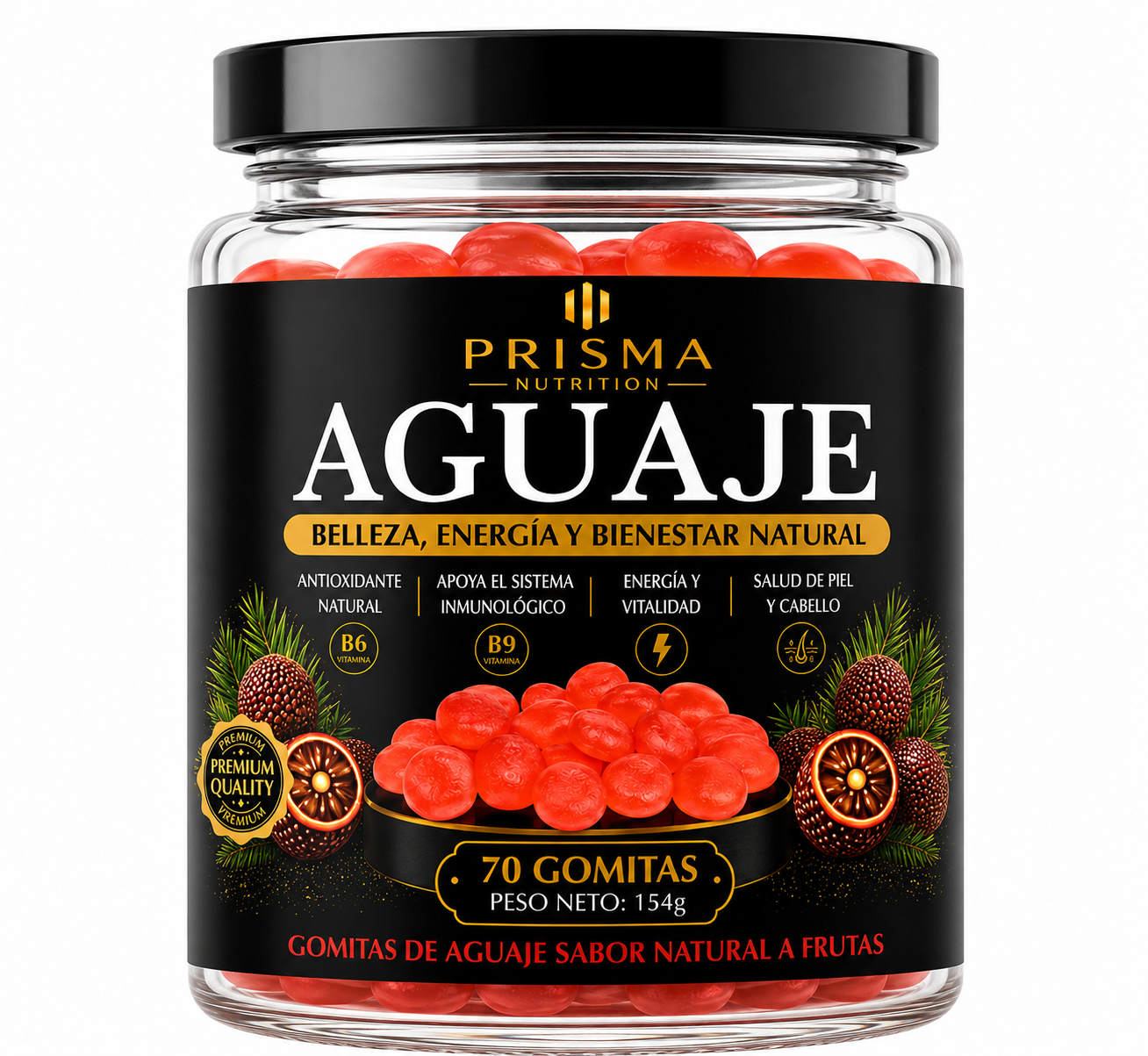 GOMITAS DE AGUAJE PRIME 70UN - PRISMA NUTRITION
